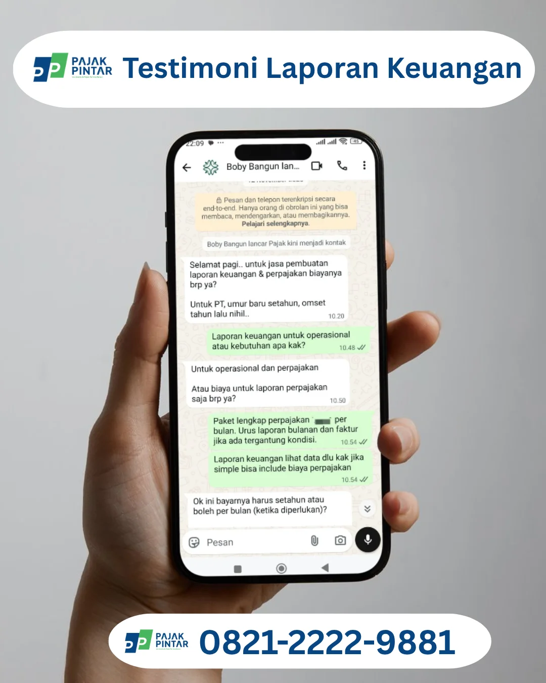 Testimoni Laporan Keuangan Pajak Pintar