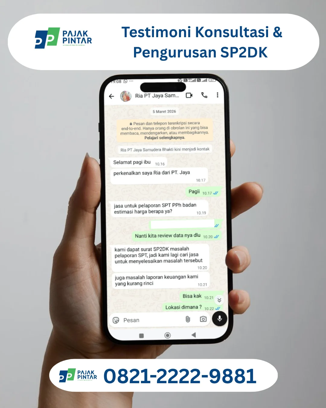 Bukti Percakapan Aktivitas Mitra Pajak Pintar 1