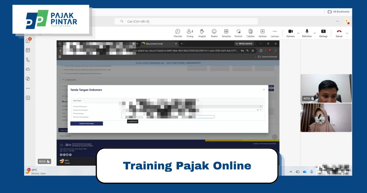 Testimoni Training Pajak Online 1
